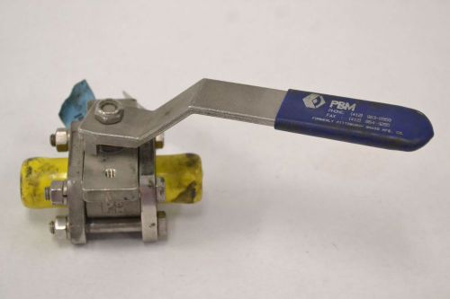 NEW PBM SIH-72-TT3/OH CWP PSIG 900 STAINLESS 1/2 IN BALL VALVE B310028