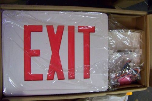 New hubbel sesrweiv11 dual-lite sempra se series exit sign 120/277vac for sale