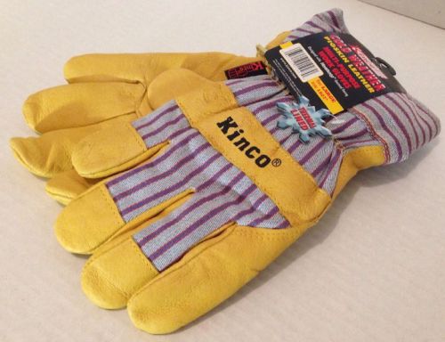 Kinco 1927 heatkeep pigskin thermal lined leather gloves - large - fast ship! for sale