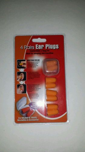 4 set of Foam Earplugs with Carry Case.