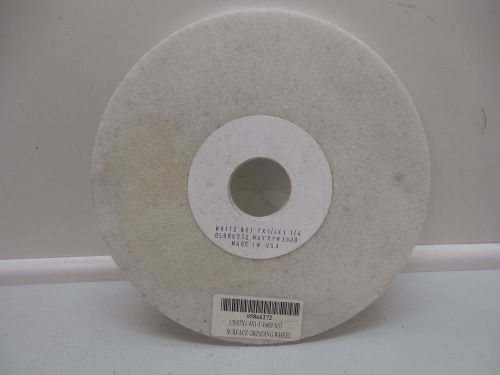 WHITE SURFACE GRINDING WHEEL 7&#034; x 1/4&#034; x 1-1/4&#034; 60J A/O 05866272 MAX RPM 3600