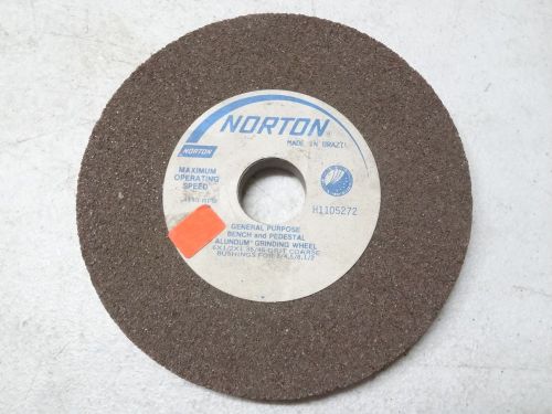 NORTON 6&#034; x 1/2&#034; x 1&#034; General Purpose Bench &amp; Pedestal Grinding Wheel 36/46 Grit