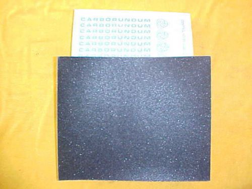 50 SHEETS BLACK CARBORUNDUM SILICON CARBIDE FASTCUT 80 GRIT PAPER  9 X 11