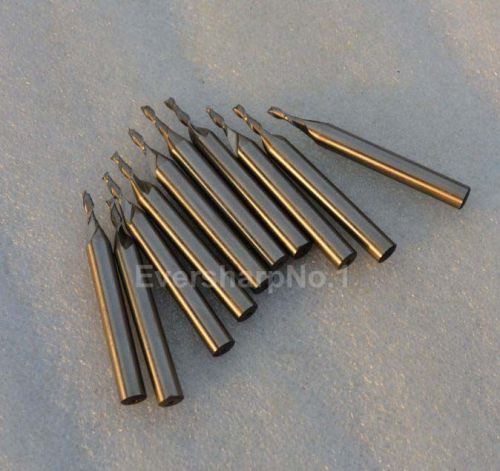 Lot 10 pcs 2F Hss EndMills Cutting Dia 2.5mm Mills and Shank Dia 6mm End Mill