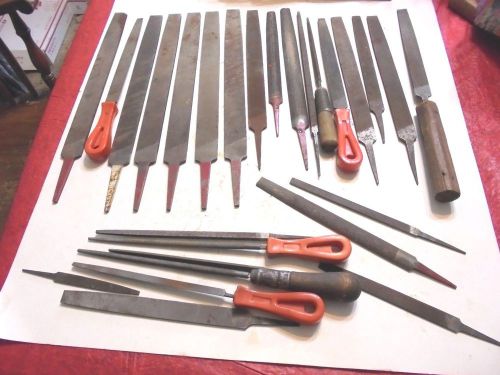 LOT OF 28 MACHINIST FILE LOT - TOOL &amp; DIE - PATTERN MAKER- NICHOLSON-SIMONDS