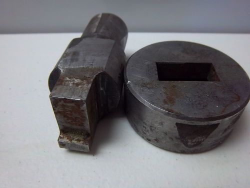 USED W 1/2&#034; X 1&#034; PUNCH DIE SET