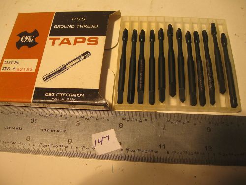 12 pc M4 x .7 D-7 Sp Pt Gun OSG ExoTaps HSS-V Ground Thread 3F Gun Taps New(147)