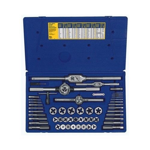 Irwin hanson 26394 53-pc metric tap &amp; hex die set for sale