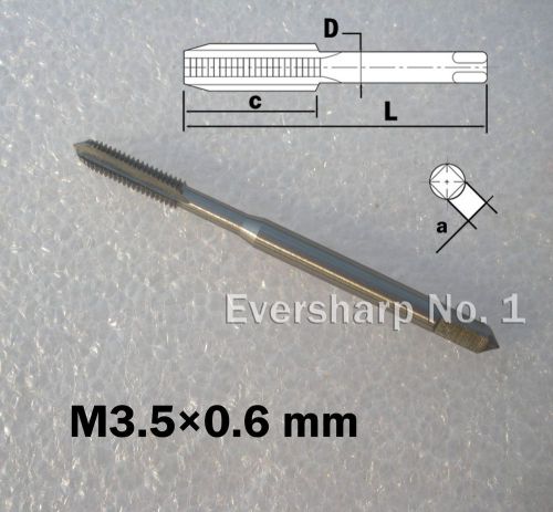 Lot 1pcs Fully Ground HSS Metric Plug Tap M3.5 M3.5x0.6mm Right Hand Machine Tap