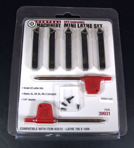  NEW Central Machinery 5 Pc Mini Lathe Set Item 39931 