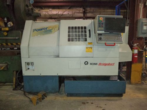 1996 bridgeport romi power path 15, w/ 8&#034; chuck w/ bridgeport dx-32 cnc control for sale