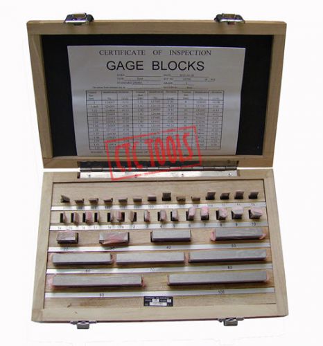 Gauge block set (38pcs) - metric - milling grinding setup layout machinist #l150 for sale
