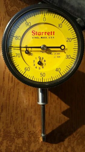 Starrett 25-881 Dial indicator 0 - 25 mm. New w/out box