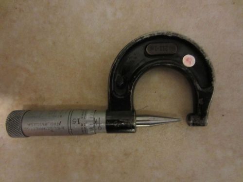 Starrett 211 point thread micrometer, 0-1 inche, precision  micrometer. for sale