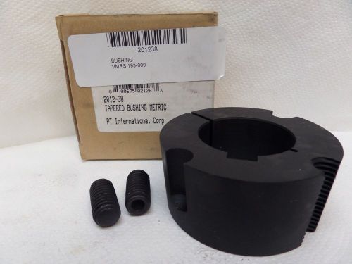 NEW PT INTERNATIONAL KEYED TAPERED BUSHING W/HARDWARE 2012-38 38MM BORE