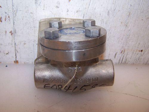 NEW HENRY VOGT 1/2&#034; NPT 316 STAINLESS CHECK VALVE SERIES 718