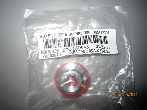 Mks/hps kf adapter kf16 x 1/4&#034; npt #100312301 lot of 12 for sale