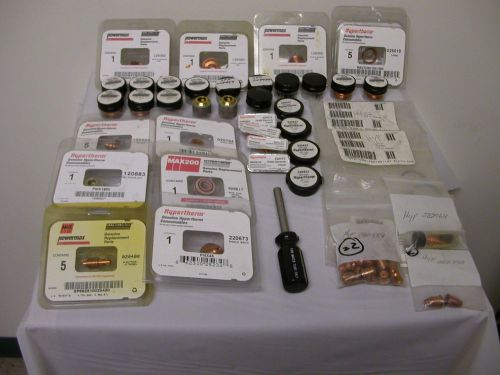 Huge Lot Hypertherm Parts Consumables Nozzles Electrodes Swirl Rings Oring  NOS