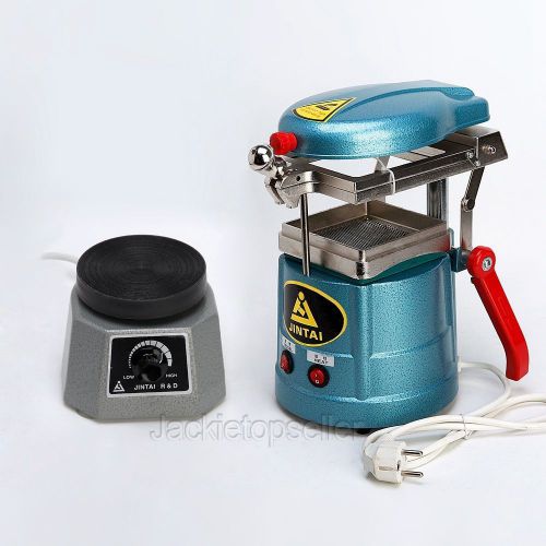 Dental lab vacuum forming molding former machine + round vibrator vibrating 5a+ for sale