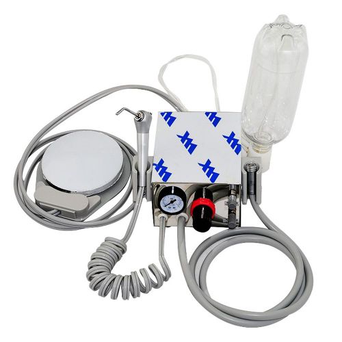 New portable dental turbine machine with air compressor 4hole with water bottle for sale