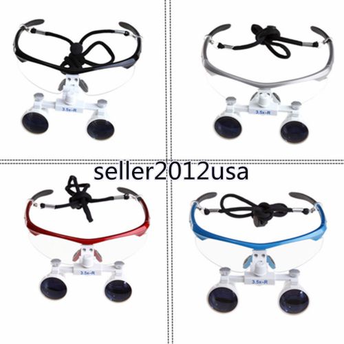 4 Color 3.5X 420mm Dental Surgical Medical Binocular Loupes Optical Glasses