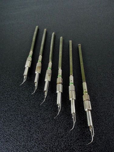 Lot of 6 25kHz Dental Ultrasonic Scaler Tip Inserts