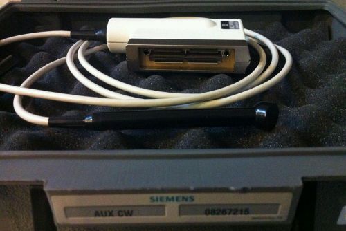 2007 Siemens Acuson 08267215 AUX CW Non-Imaging Probe for Acuson Cypress