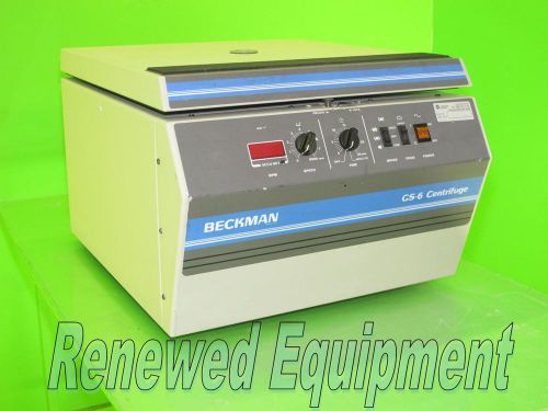 Beckman gs-6 bench top centrifuge with gh 3.8 rotor, buckets &amp; 339180 inserts for sale