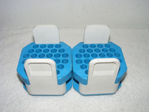Lot of 2 beckman  rotor insert swing bucket adapters centrifuge 30 tube capacity for sale