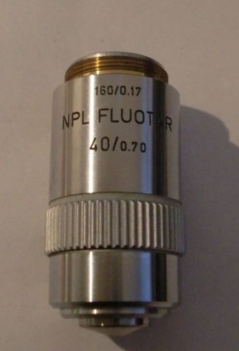 Ernst Leitz Wetzlar Objective NPL Fluotar 100x/1,32 oil-immersion