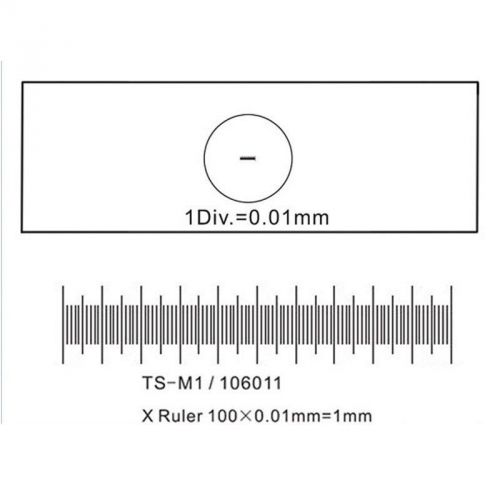 Stage micrometer calibration measure for microscopes for sale