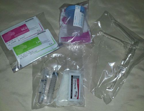 Clinic Human Artificial Insemination Kit Speculum LH &amp; HCG Tests DISCREET SHIPNG