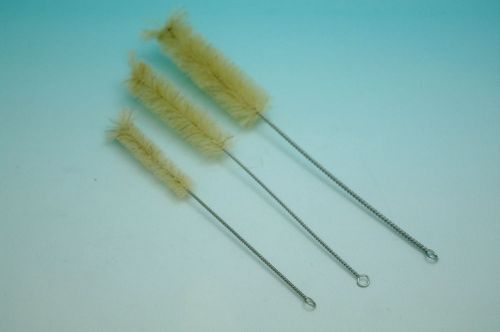 Lab test tube  cylinder brush wash clean tool a set of 3  new for sale