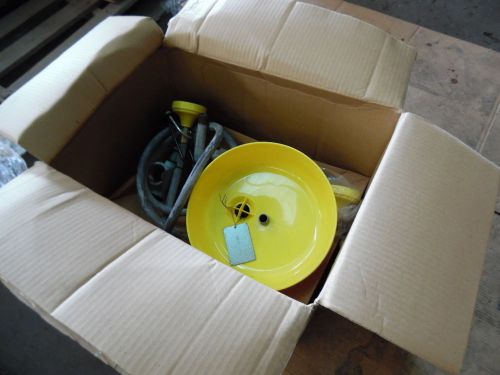 Encon emergency combination shower &amp; eye/ face wash station, new- in box-surplus for sale