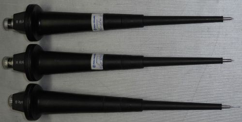 Lot of 3 BLACK EPPENDORF 0.5-10µL  MANUAL PIPETTES