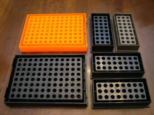 PCR Microtube Test Tube Racks Two 12 x 8 and Four 3 x 8 Test Tube Racks