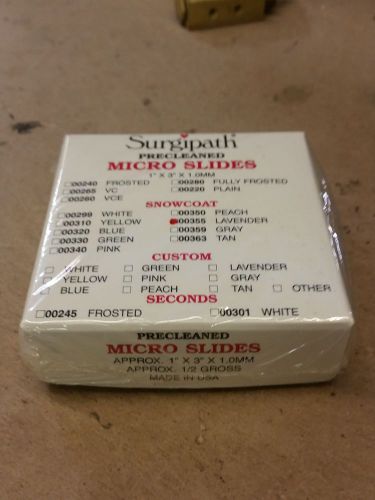 New Leica Surgipath Snowcoat Micro Slides 1&#034; x 3&#034; x 1mm 00355