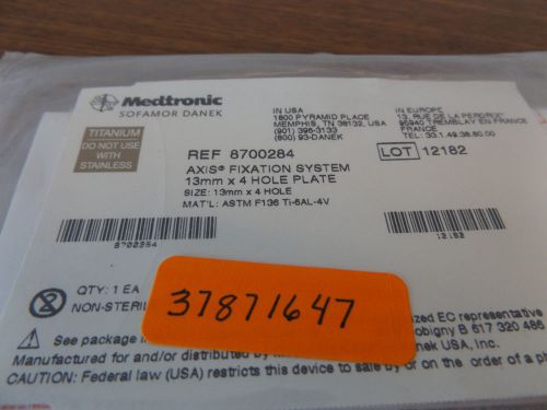 Medtronic 870-284 fixation system bone plate for sale