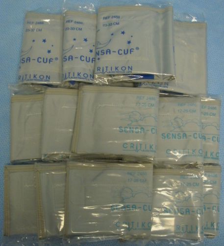 14 GE Critikon Adult Sensa-Cuf Blood Pressure Cuffs- 2 Sizes