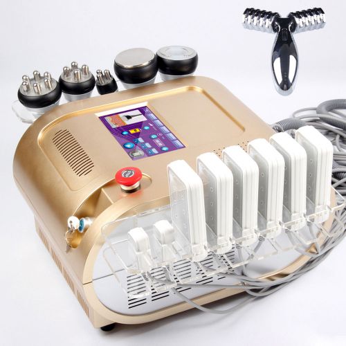 Pro 5in1 cavitation vacuum pressure lifting tripolar rf slimming diode lipo lase for sale