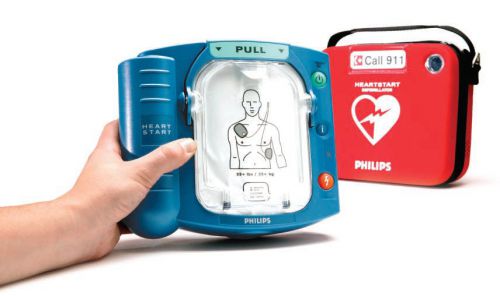 Philips Heartstart Home Defibrillator W/Training Pads and Carry Case