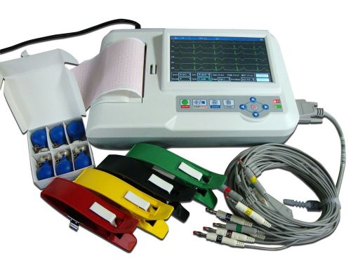 Tounch Screen Digital 3/6 Channel ECG, ECG-600G free software analysis