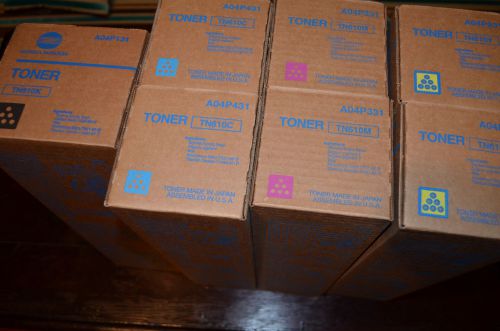 KONICA MINOLTA TN610K TN610C TN610Y TN610M   LOT OF 7 for Bizhub Pro c6500,c5500