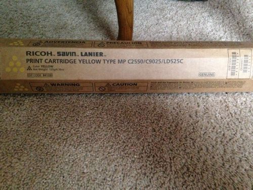 Genuine NEW Ricoh 841283 Yellow Toner MP C2550/C9025/LD525C SAME DAY SHIPPING