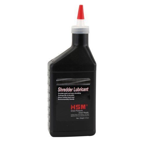 HSM 316 Shredder Oil - 12oz Free Shipping