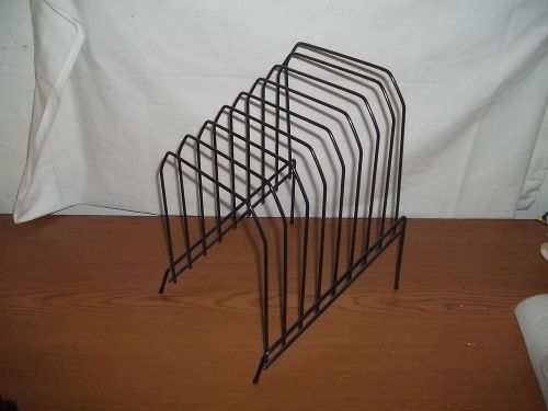 Officemate large wire step file desk organizer, black 8 slots for sale