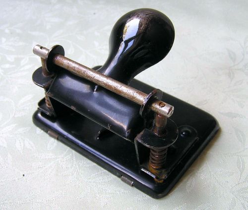 Antique Vintage German Office 2 Hole Paper Punch*Marked: F.Soenneken-Bonn*