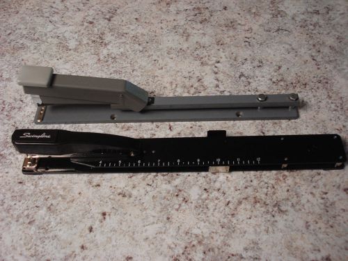 LONG REACH STAPLER (2) ONE SWINGLINE &amp; ONE HEAVY DUTY BOSTITCH