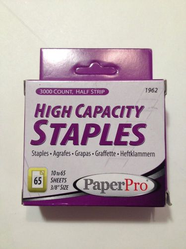 PaperPro Heavy-Duty Staples, 3/8&#034; Leg Length, Pack of 3,000 (1962)