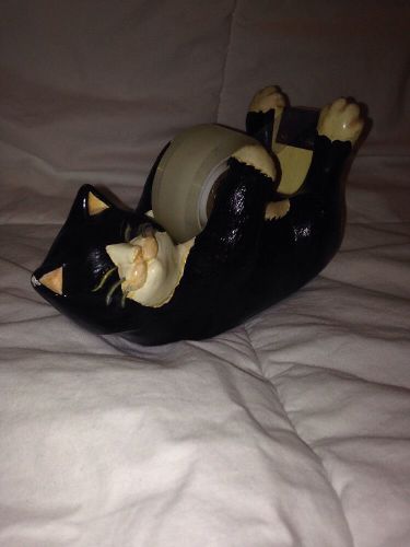 Cat Black And White Tape Dispenser